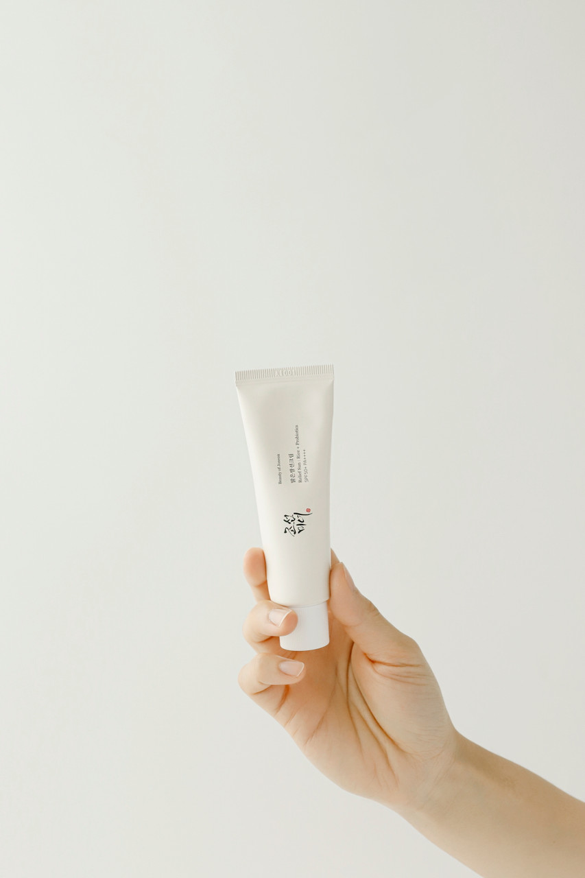 Beauty_of_Joseon_Relief_Sun_Rice_Probiotics_50mL_KBeauty_Australia_-_product_with_model__08523 Beauty of Joseon Relief Sun: Rice + Probiotics - Image 1